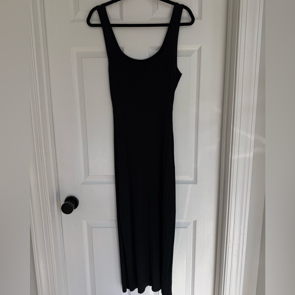 Abercrombie & Fitch Black Ribbed Maxi Dress - Picture 3 of 3